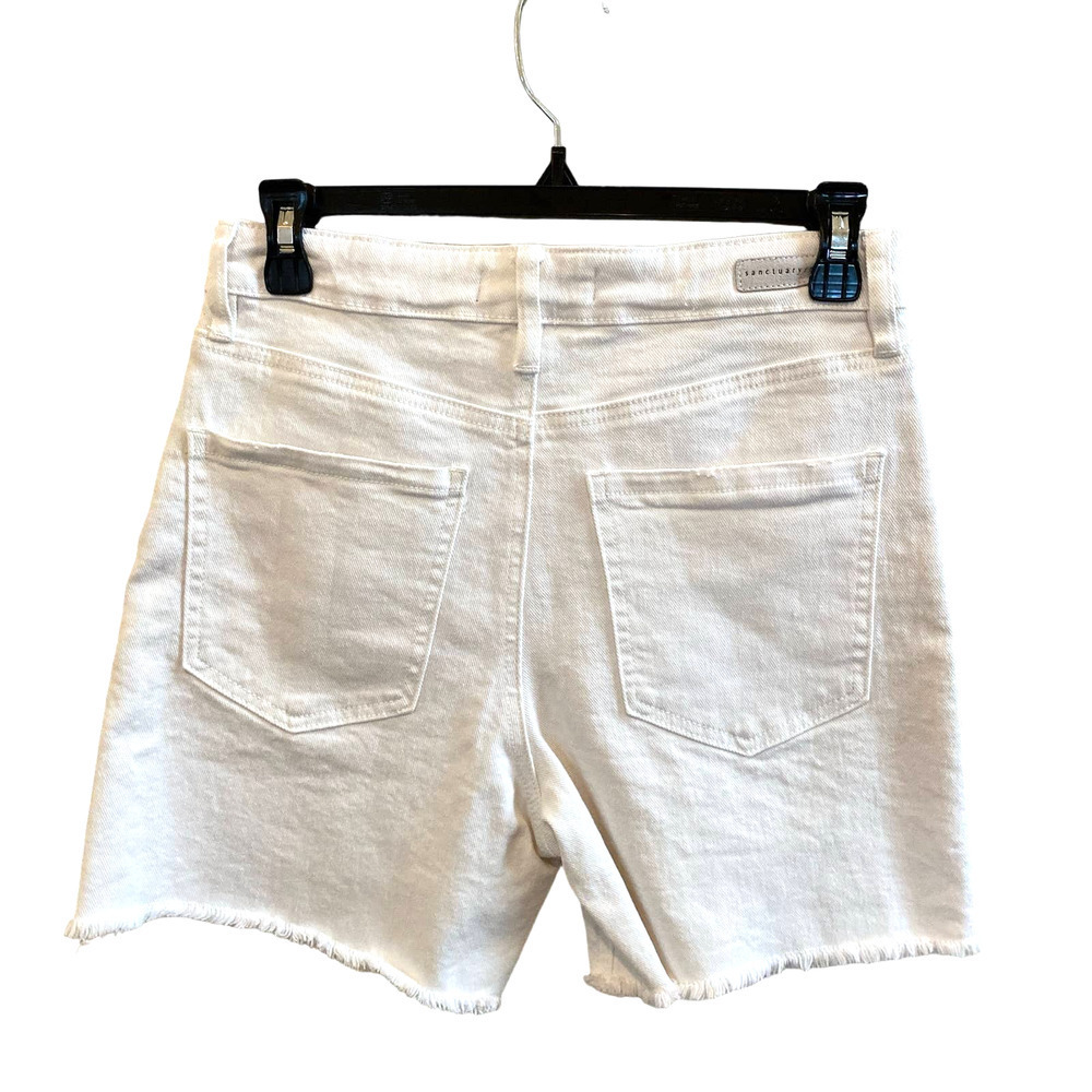 NWT Sanctuary Denim Sidewalk Jean Short Vintage White, size 26 - Picture 3 of 8